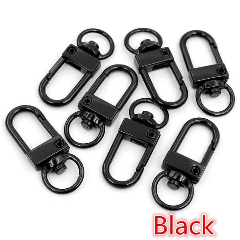 10pcs Snap Lobster Clasp Hooks Gold Silver Plated 5 Colors DIY Jewelry Making Findings for Keychain Neckalce Bracelet Supplies