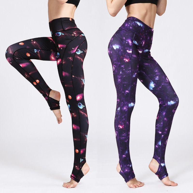 Anchored Yoga Pants Women's Tight High Waist Gym Pants Dance Pants Print Leggings Stretch Quick-Drying Fitness Pants