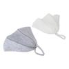 2pcs Sauna Felt Hats Water Absorption Head Protection Shower Bathing Hat for Women Men Grey White