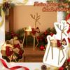 Candle Holder with Decorative and Bell Stand Up Ornament for Tabletop Home Decor Holiday Display