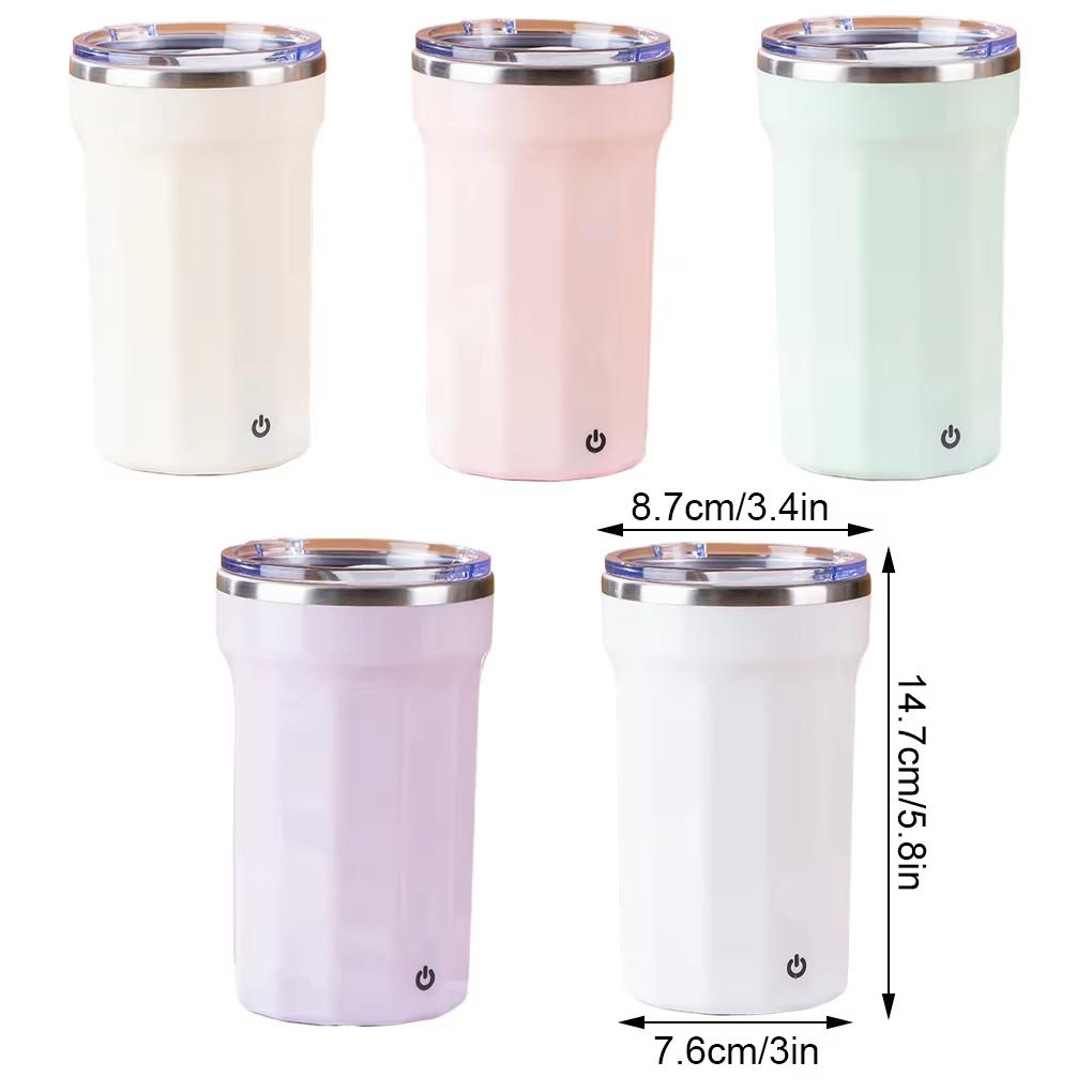 Automatic Self Stirring Mug Coffee Milk Juice Mixing Cup Electric Stainless Steel Lazy Rotating Mug Magnetic Stirring Cup