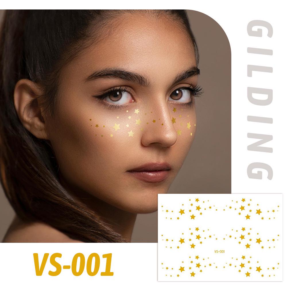 Trendy European Music Festival Waterproof Face Tattoos & Freckle Stickers 150*105MM