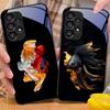 Colorful Cute Fish For Samsung Galaxy S10 S20 Plus S21 FE S22 S23 S24 FE S25 Ultra Black Tempered Glass Phone Case Hard Shell