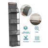 4 Lagen Graue PVC Hängende Aufbewahrungstasche Multifunktionale Stoff Aufbewahrungstasche Organizer Hinter der Tür 1 Stück