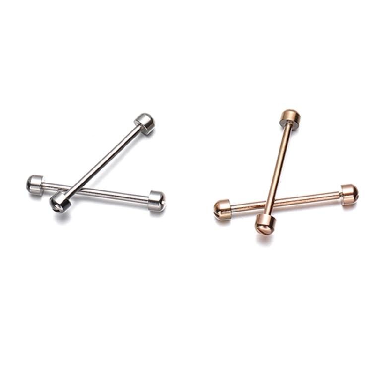 2Pcs Watch Strap Screw Tube Rods Friction Pin Clasp Bracelet Fixng for Wristband