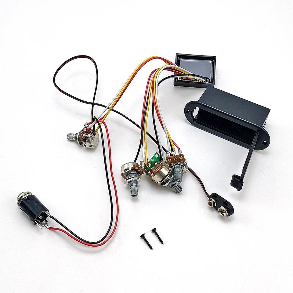 2-Band Equalizer Electric Bass Preamplifier Electric Pickup Circuit Double Bass Circuit