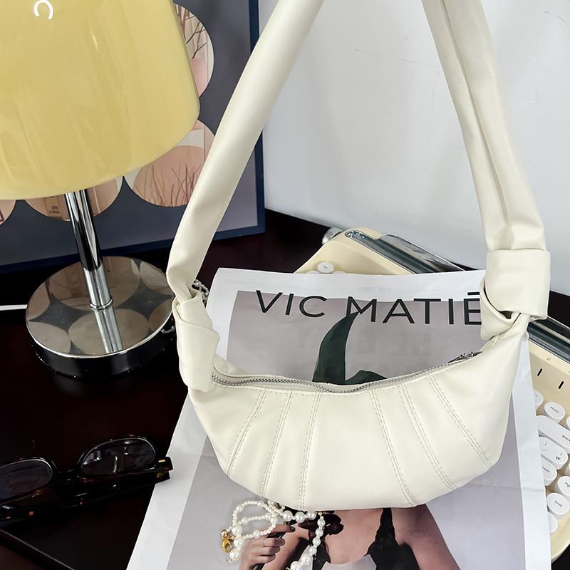 Trendy Unisex Kids Dumpling Bag Stylish Solid Color Shoulder Bag For Children