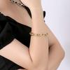 Pulsera Ovalada de Pedrería Europea y Americana: Joyería Esencial Diaria, Simple, de Moda, Versátil