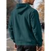 Pullover Herren Herbst und Winter Fleece Kapuzenpullover Locker Tasche Halber Reißverschluss Kapuzenpullover für Herren