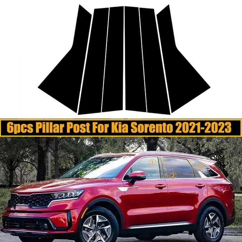 Stĺpiky na auto Stĺpiky dekorácie Štýlové nálepky na okenné lišty pre Kia Sorento 2010-2019 2020 2021 2022