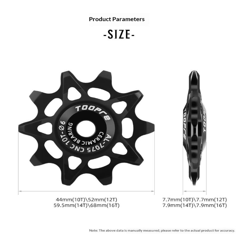 Experience Smooth Riding with 10 12 14 16T Aluminum Bicycle Derailleur Jockey Wheels Ceramic Bearings