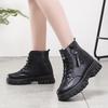 Martin Boots Women's Autumn and Winter Casual Short Boots Outdoor Tide and Light Women's Boots Soft-soled Leather Women's Shoes