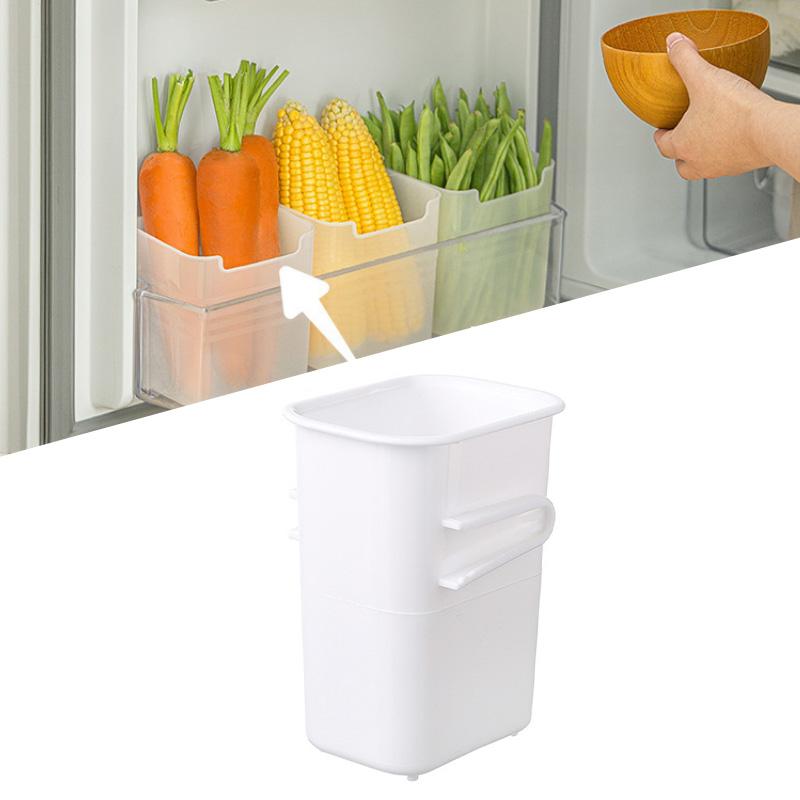 Kühlschrank Organizer Bin Kühlschrank Seitentür Aufbewahrungsbox Kunststoff Lebensmittelbehälter für Gemüse