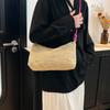 2 Summer lightweight casual woven straw women's bags simple trendy solid color shoulder underarm messenger bag