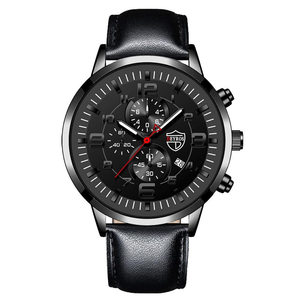 Men S Watch Student Belt Fully Automatic Quartz Watch Calendar Luminous