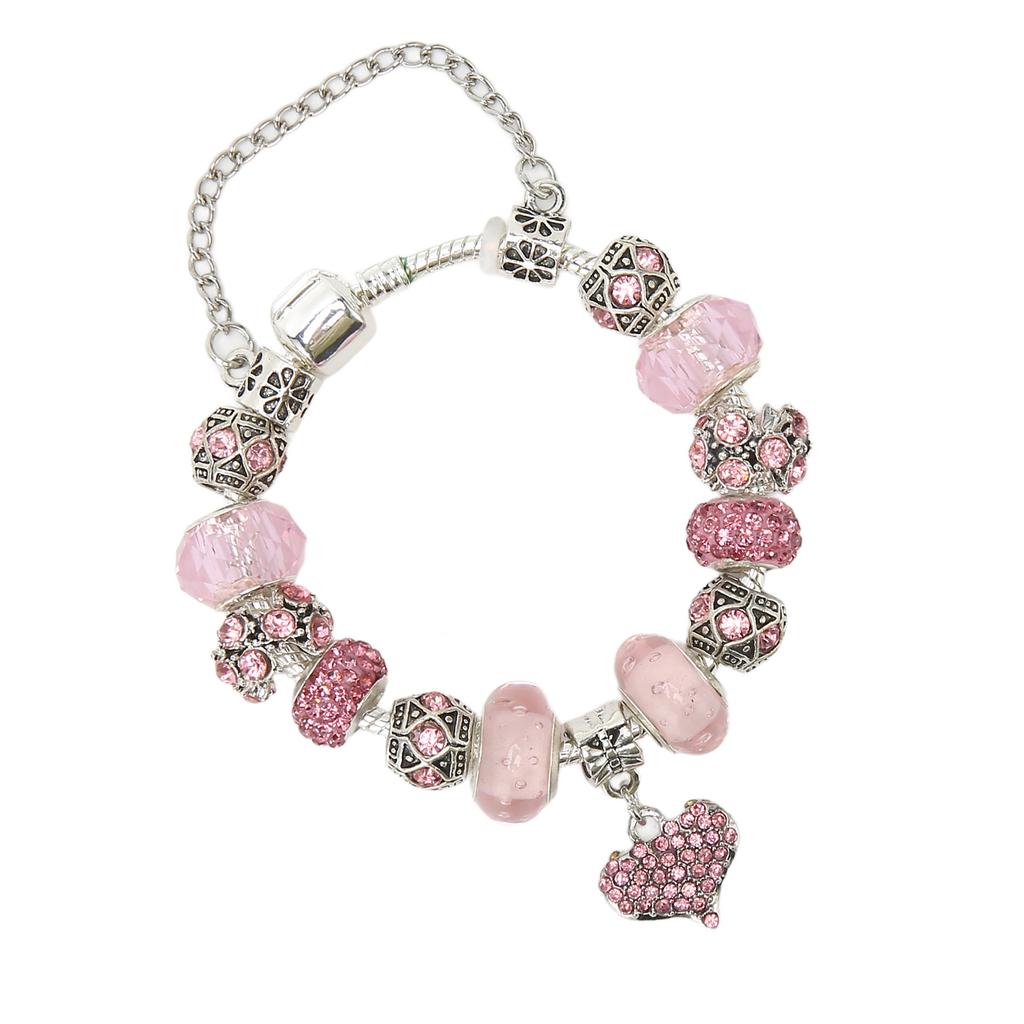 Women Beads Bracelet Girls Ladies DIY Valentine Day Gift Female Accessories 17cm