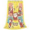 Curious George Spooky Fun Fuzzy Blanket Cartoon Monkey Funny Throw Blankets for Home 200x150cm