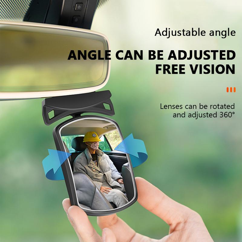 SEAMETAL Oglinzi Auto pentru Bebeluși Reglabile Siguranța Copiilor Monitor Retrovizor Kit Asistență la Marșarier Lentilă Convexă Oglindă Punct Mort Tip Pastă