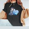 Camisetas Ado T Shirt Polyester Short Sleeve Popular Anime Shirt Unisex Kawaii Cute Cool Cartoon Classic Streetwear Tops