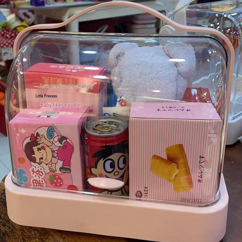 Compact Skincare Cosmetics Organizer: Handheld, Dustproof Drawer Rack for Desktop Storage