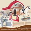 Educational Farm & Knight Playset: Animal Figures & Fence for Early Learning