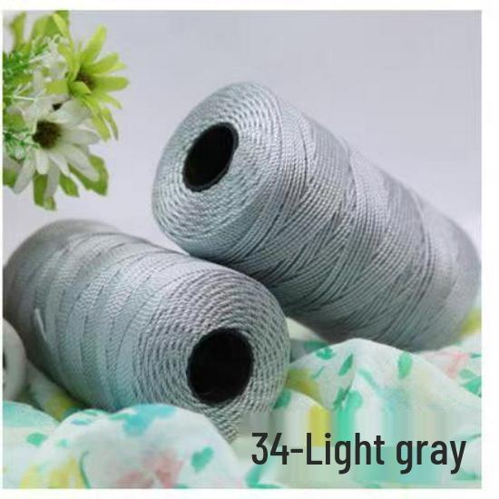 Ice Silk Three-Strand Yarn for Crochet Bags, Hats, Seat Cushions, Bottle Sleeves, and Slippers