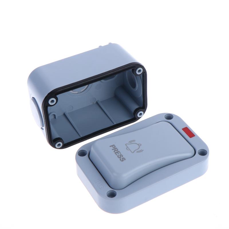 Ac250V 20A Doorbell Switch Self-Resetting Outdoor Ip66 Patio-Mounted Waterproof Doorbell Control Push-Button Switch