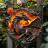 Volcanic Dragon Aluminum Sign Weatherproof Outdoor Metal Wall Art Home Decor