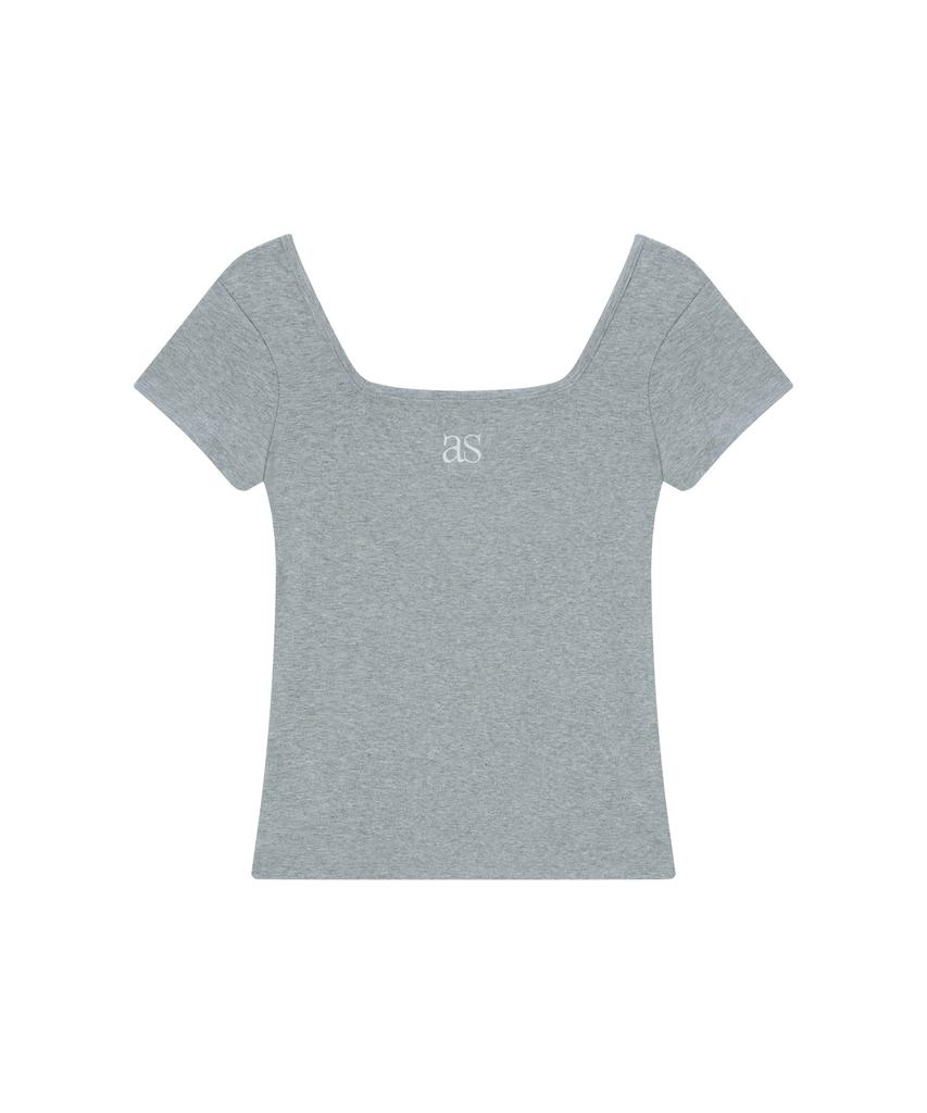 Aejeuon Square Line Tee / Gray