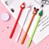 100pcs Cute Cartoon Neutral Pen Kawaii Writing Pen HB Drawing Wooden Pencils Student School Stationery Supplies Many Kinds of Cutie Lime Unicorn