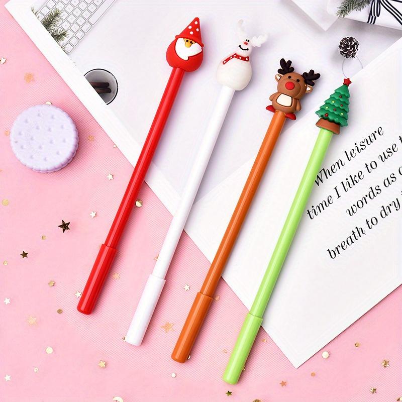 100pcs Cute Cartoon Neutral Pen Kawaii Writing Pen HB Drawing Wooden Pencils Student School Stationery Supplies Many Kinds of Cutie Lime Unicorn