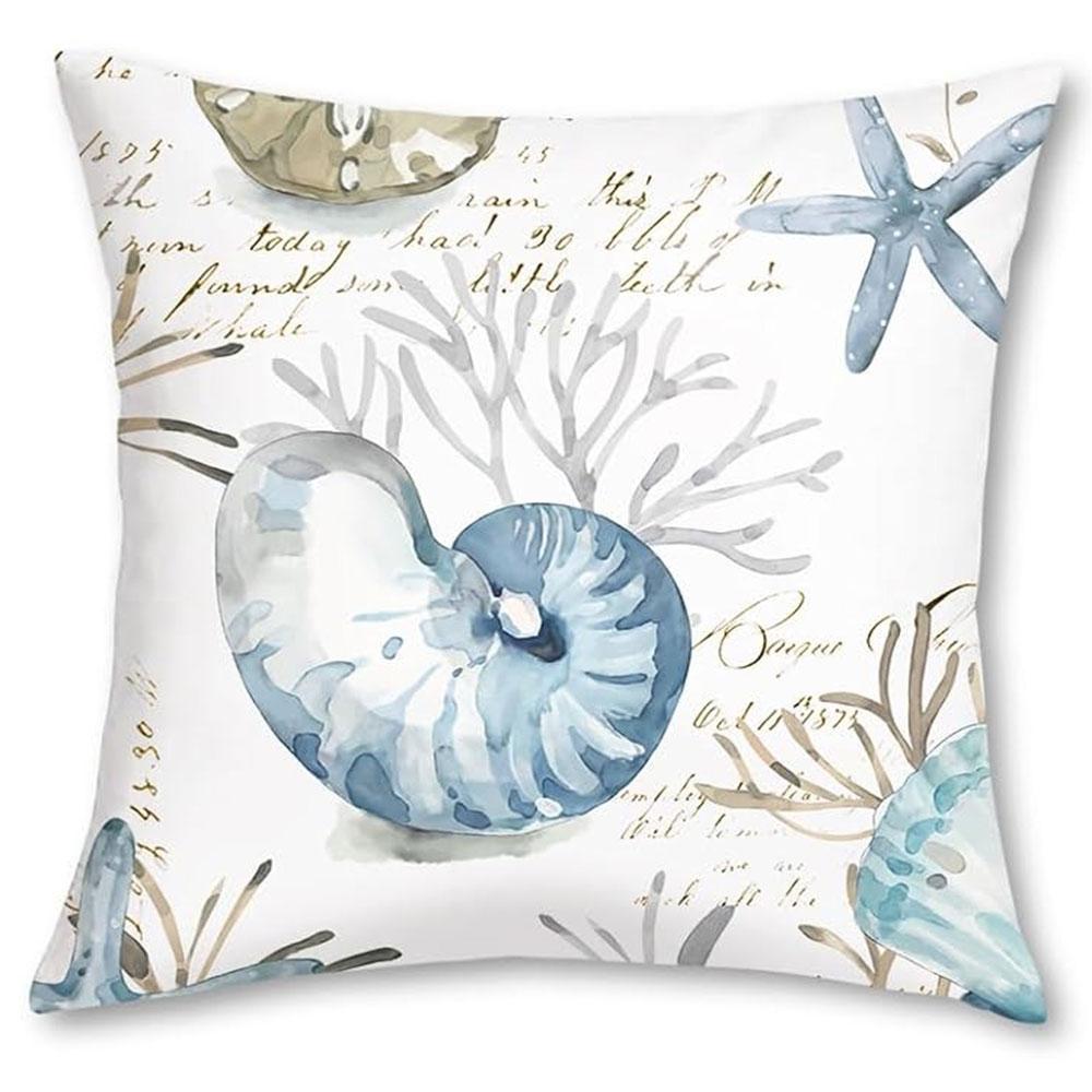 

Ocean - element Free - feeling PillowcasesBedroom Living Room Sofa Home Decor Polyester Cushion Cover with Zipper 16x16Inch