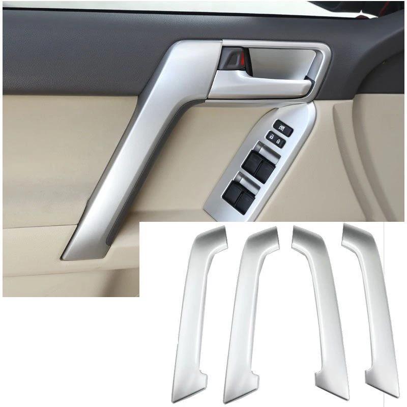 ABS Car Interior Door Handle Decoration Cover Trim For Toyota Land Cruiser Prado FJ150 2010-2018 74222-60150 74221-60160