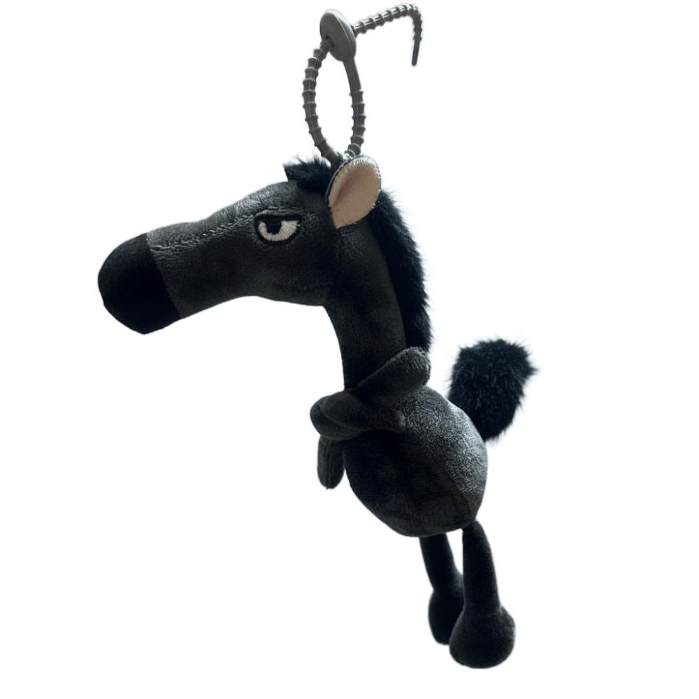 Craftsmanship Horse Keychain Cartoon Pony Plush Doll Exquisite Simulation Horse Toy  Birthday Gift