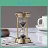 Room Metal Pillar Three Living Timer Ornament Mini Luxury Desktop Decoration Hourglass Countdown Bedroom Hardware Hourglass