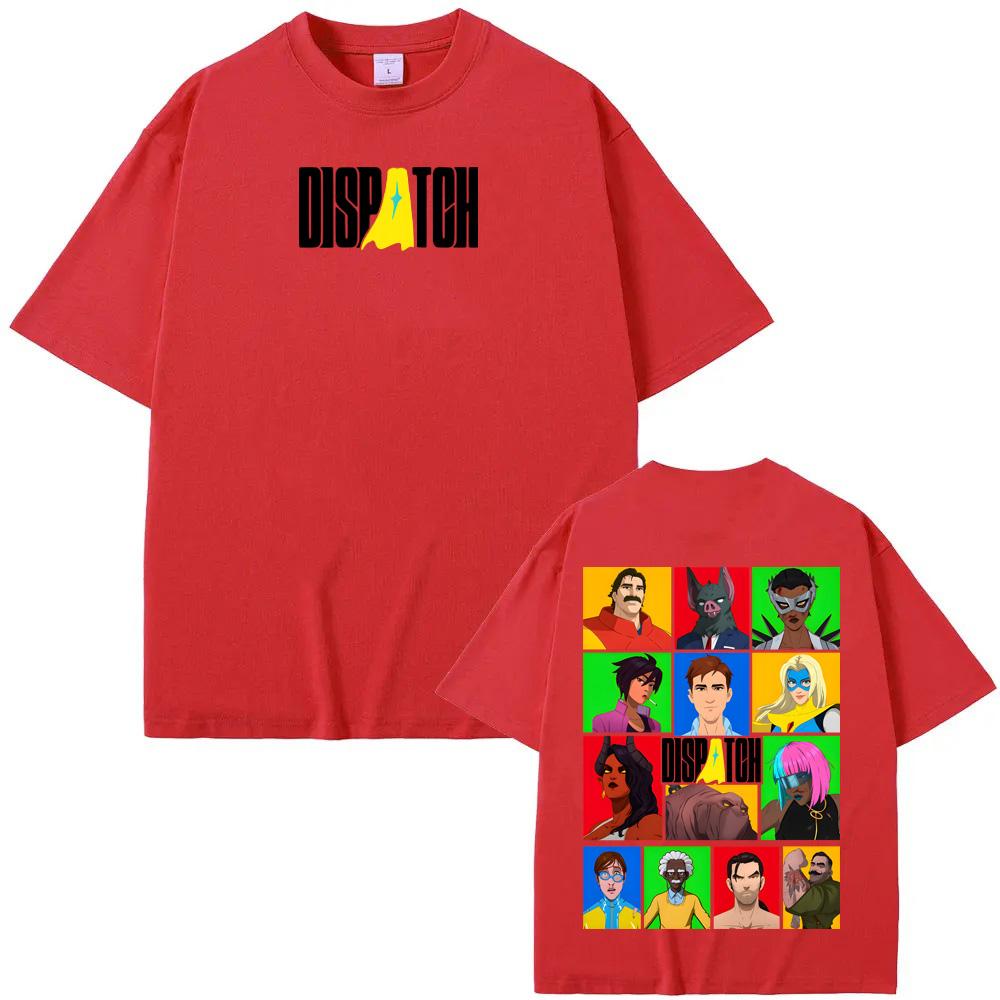 Dispatch Game Graphic Printing TEE Manga Style Game Logo Collage Pattern Printing Tops Cotton Comfortable High Quality Soft Tees