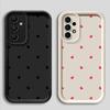 Soft Cover Case for Samsung Galaxy A26 A22 A24 A13 A36 A32 A34 A23 A12 A56 A33 A16 A14 Black Love Heart