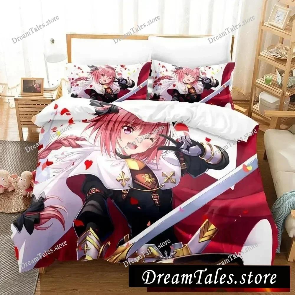 3D-gedrucktes Anime Fate - Astolfo Bettwäsche-Set Jungen Mädchen Twin Queen Size Bettbezug Kissenbezug Bett Kinder Erwachsene Heimtextilien