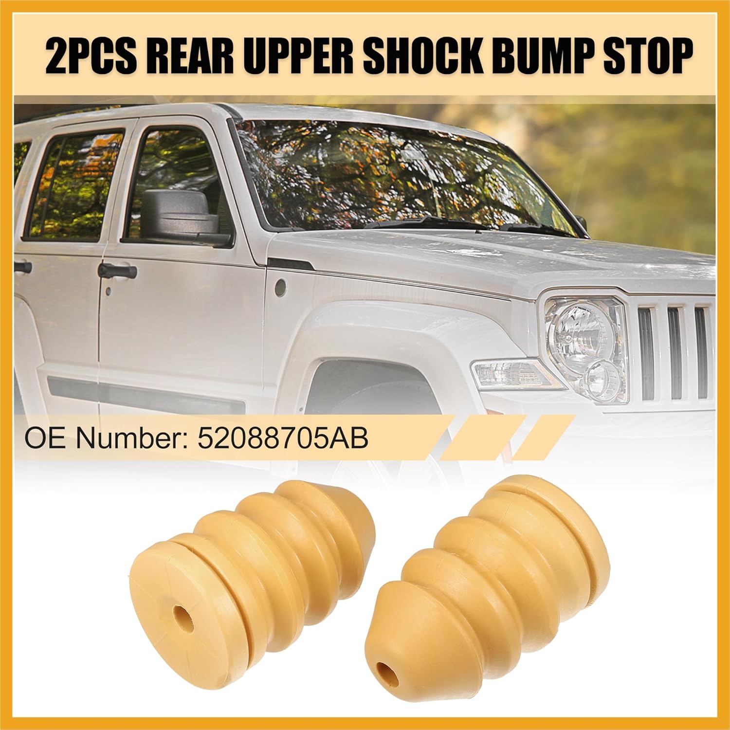 

Задние верхние отбойники моста Подходят для Jeep Liberty 2002-2007 2.4L 2.8L 3.7L Замена 52088705AB 2 шт. Замена