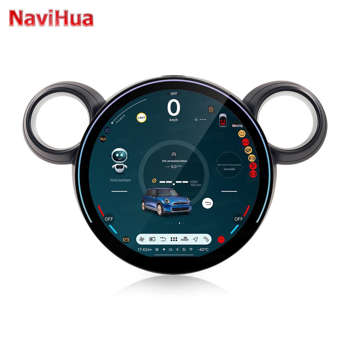 Compatible for BMW Mini F54/F60/R56/R60 Round Screen Center Console Navigation System Qualcomm 4+64G