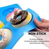 Axroad Mall 6-Compartment Heat-Resistant BPA-Free Silicone Donut Mold Set - 3 Colors, 27.5 x 17.5 x 3 cm, for Donuts, Cakes, Cookies, Muffins