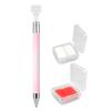 Rhinestone Art Pen with Wax Ergonomic Design Automatic Refillable Nail Pen DIY Craft Fine Tip Manicure Pen