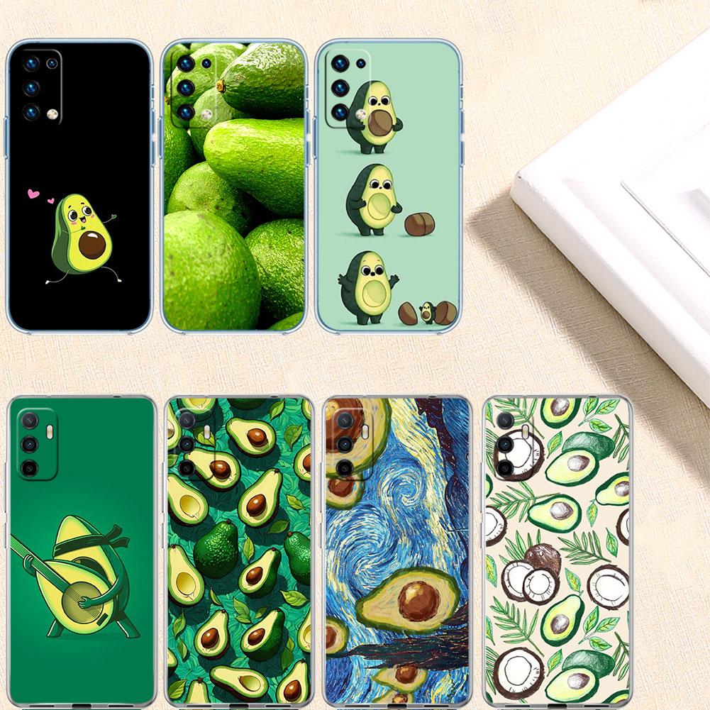 IK8 Avocado fruit art Transparent Phone Case for Motorola Moto Edge 20 30 40 50 S30 Fusion Ultra Pro Neo Lite + G200 G23
