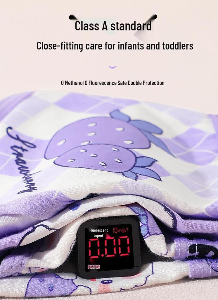 Girls' A-Class Pure Cotton Antibacterial Briefs for Toddlers and Kids