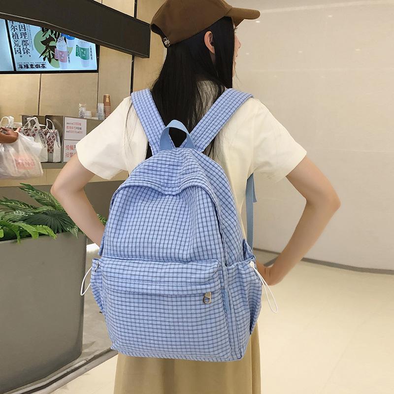 Damen Leichter Schulrucksack Große Kapazität Studenten Karorucksack