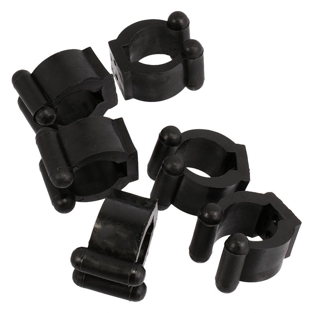 2x 6 Pieces Plastic Billiards Rack Clips for Billiard Cues