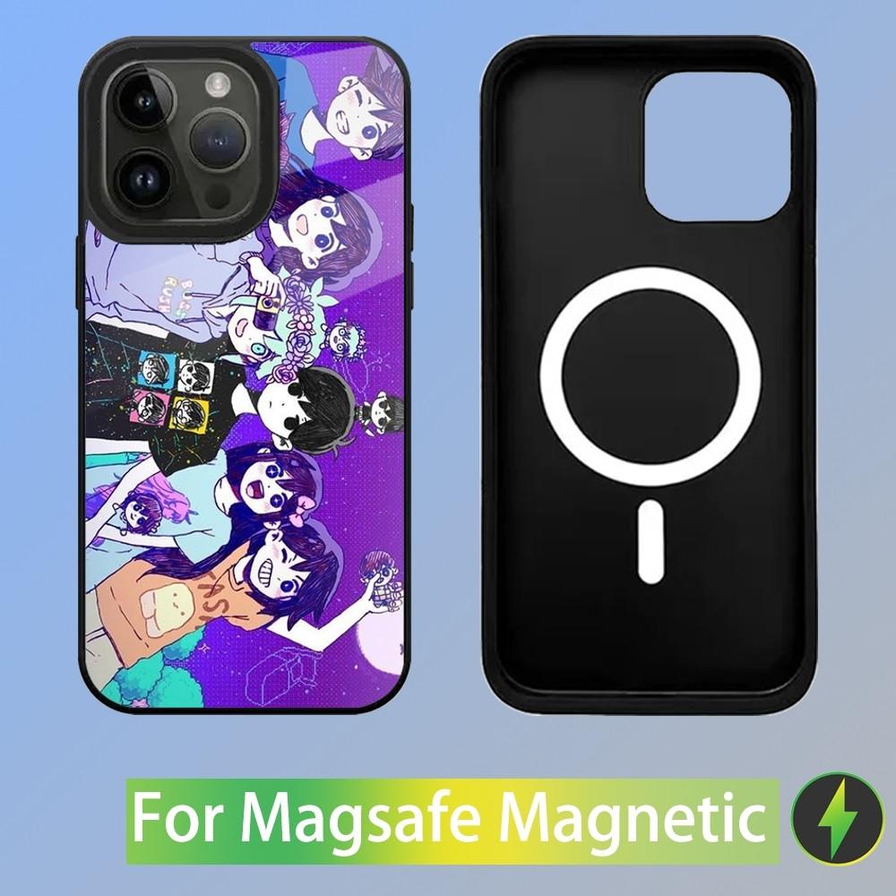 Omori Game Phone Case For iPhone 15,14,13,12,11,Plus,Pro,Max Mini Magsafe Magnetic Wireless Charging