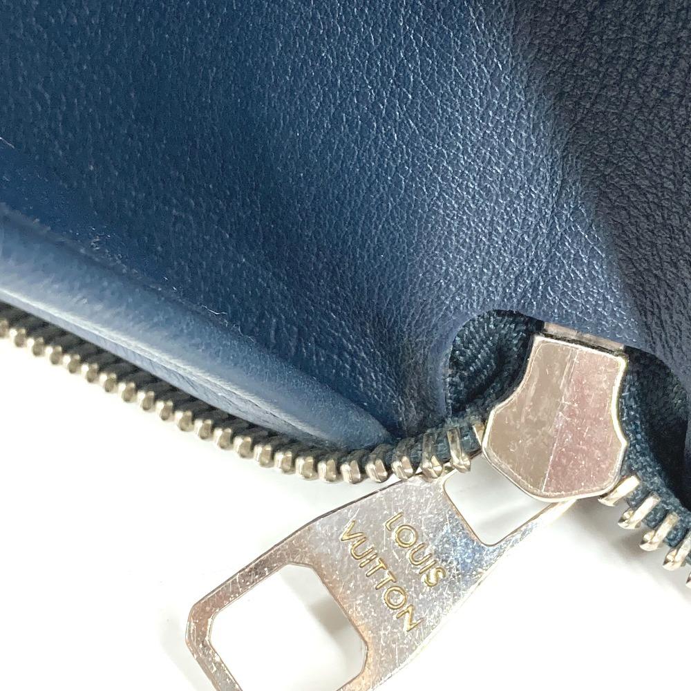 Louis Vuitton  M58823 Zippy Wallet Vertical Zip Around Long Wallet Leather Navy