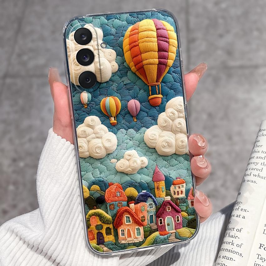 Cover Trasparenti per Telefono Per Samsung M36 M35 M34 M33 M32 M31 M30 M80s M60s M62 M56 M54 M53 M51 Modello Rana Felice Custodia Protettiva Morbida in TPU Per Guscio Samsung