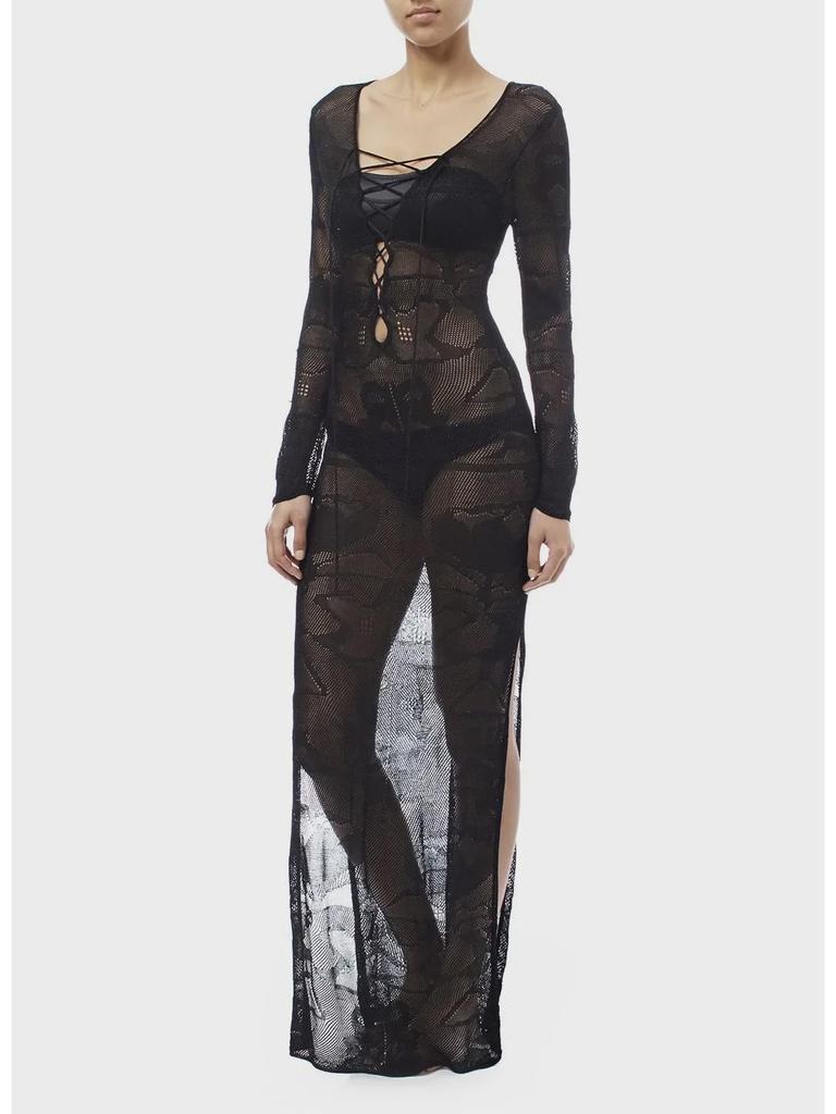 Women's European & American Style Knitted Beach Dress